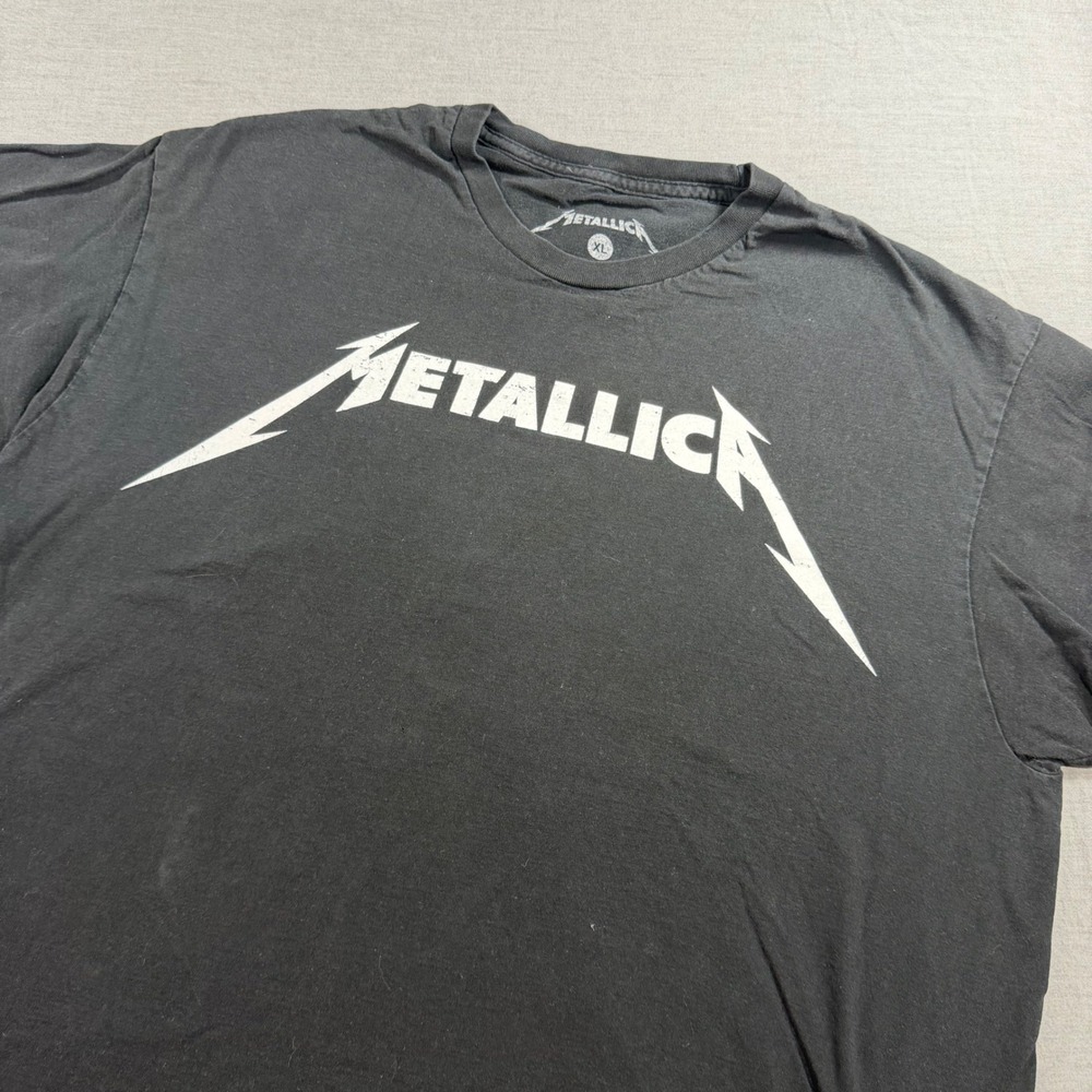 Metallica T-Shirt Mens XL Black Good Graphic Band Tee Logo Cotton